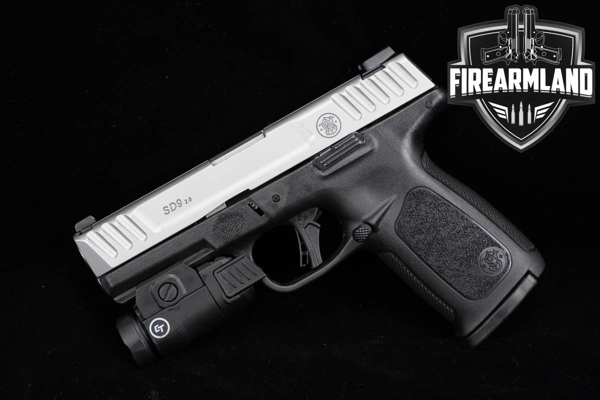 Smith & Wesson S&W SD9 2.0 9mm 4" Two-Tone Satin Stainless SD-9 +LIGHT