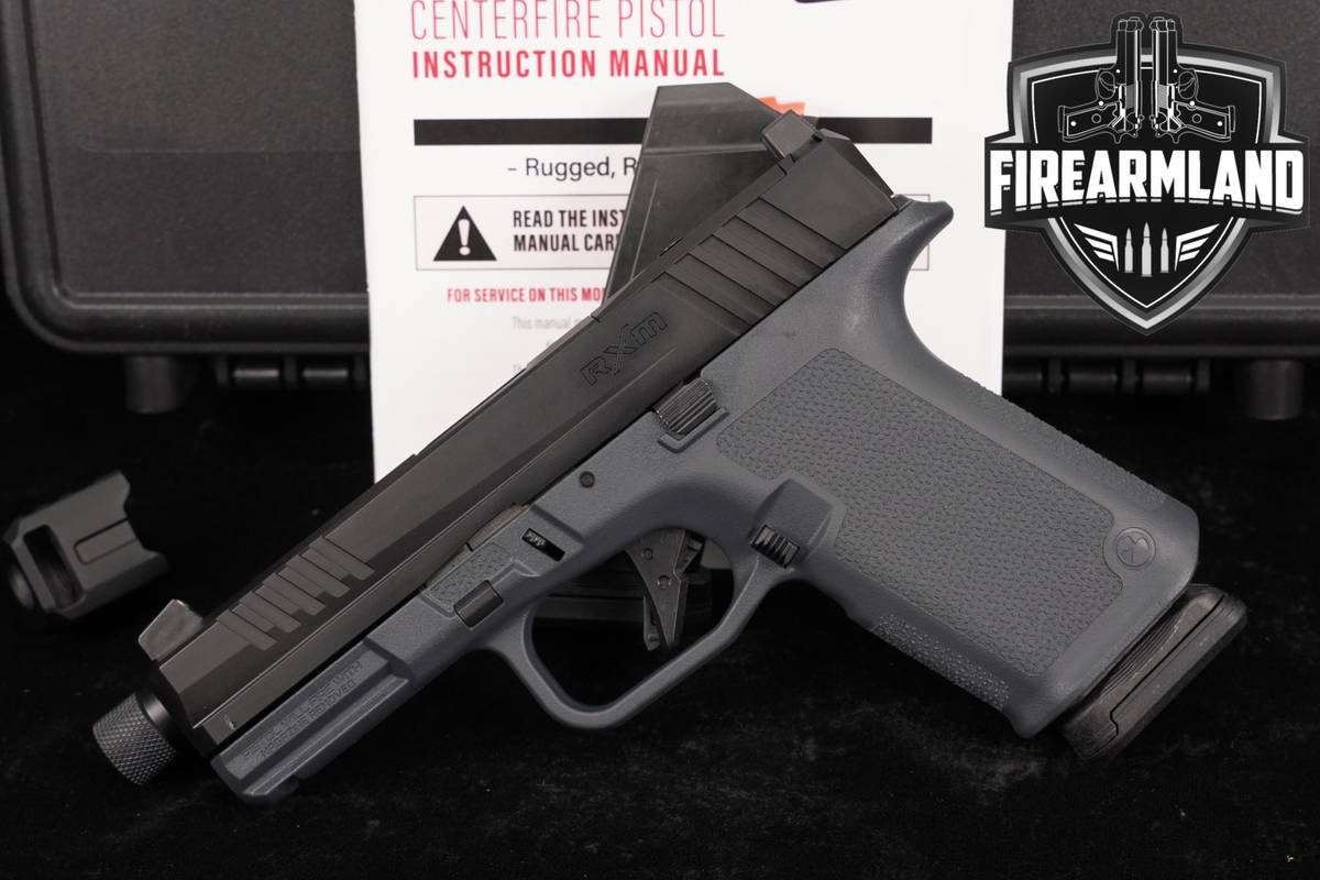 Ruger RXM 9mm 4.5" Two-Tone Black & Gray THREADED +2 MAGS & ORIG CASE