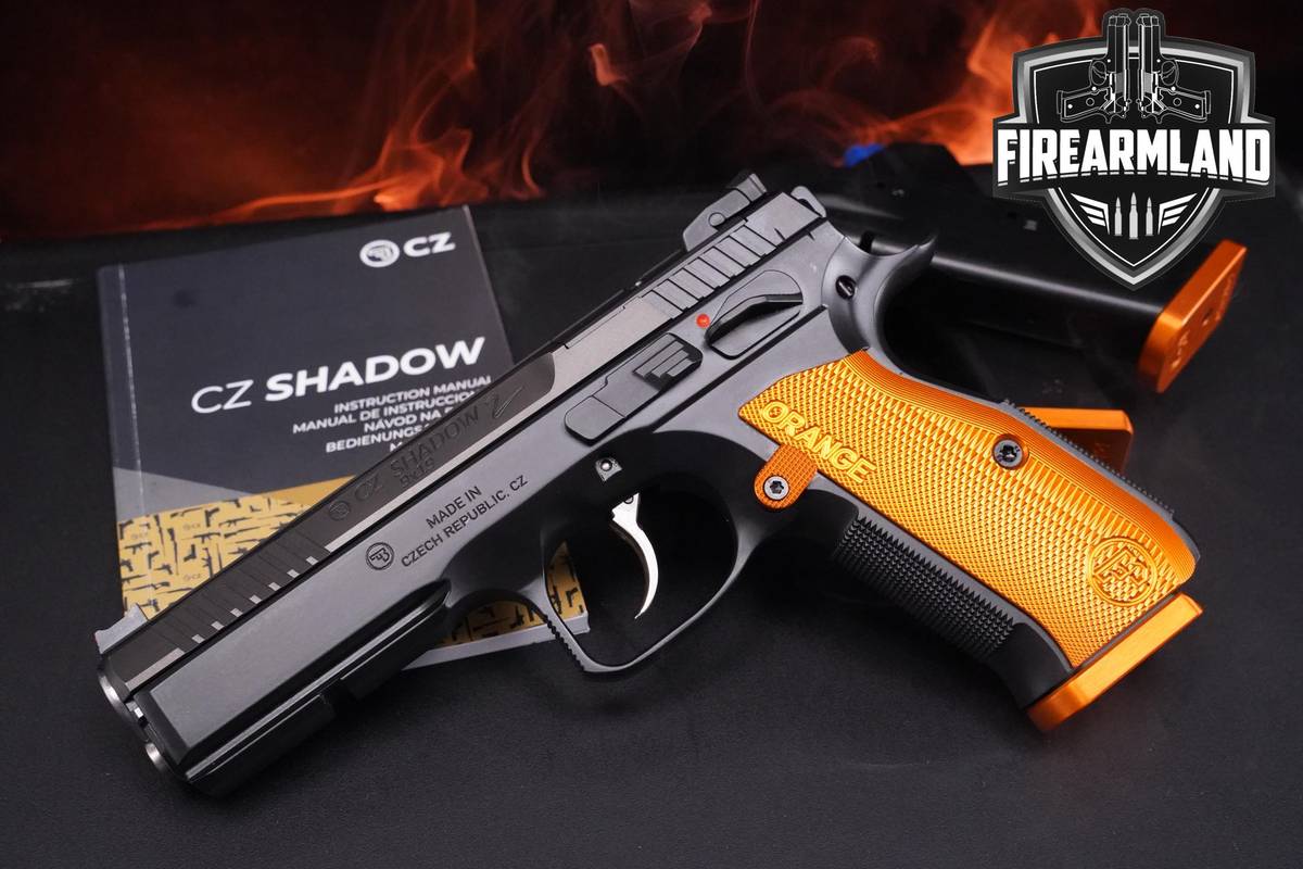 CZ Shadow 2 Orange OR 9mm 4.89" Black Polycoat +3 MAGS, ORIG CASE & HOLSTER