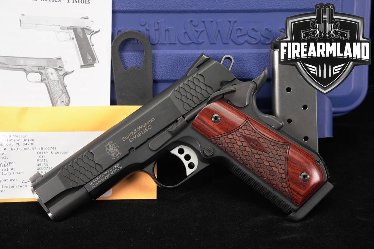 Smith & Wesson SW1911SC S&W E-Series 45 ACP 1911 4.25" +2 MAGS & ORIG CASE
