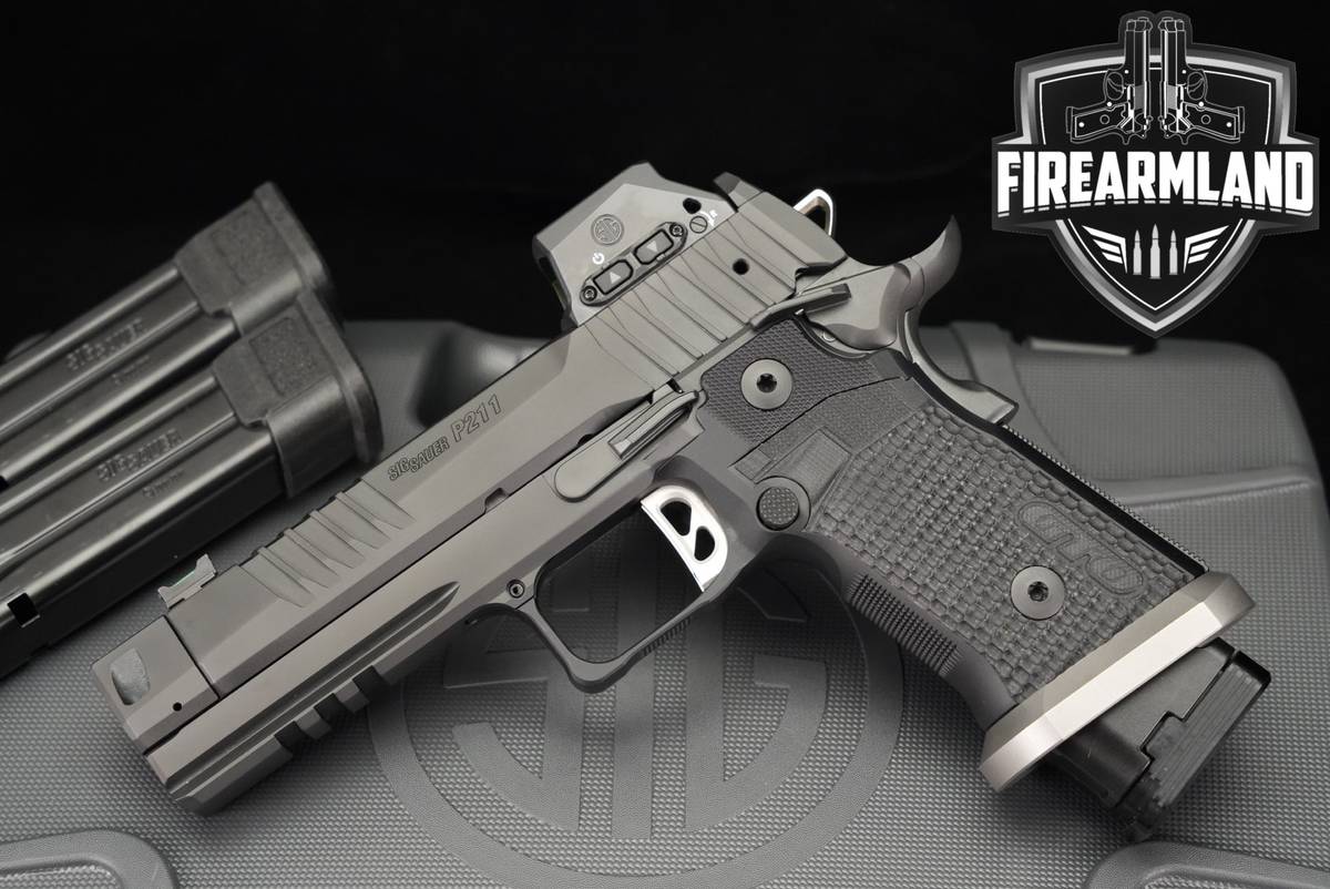 Sig Sauer P211 GTO 9mm 4.4" Mach3D COMP +3 MAGS, ORIG CASE , ROMEOX OPTICS