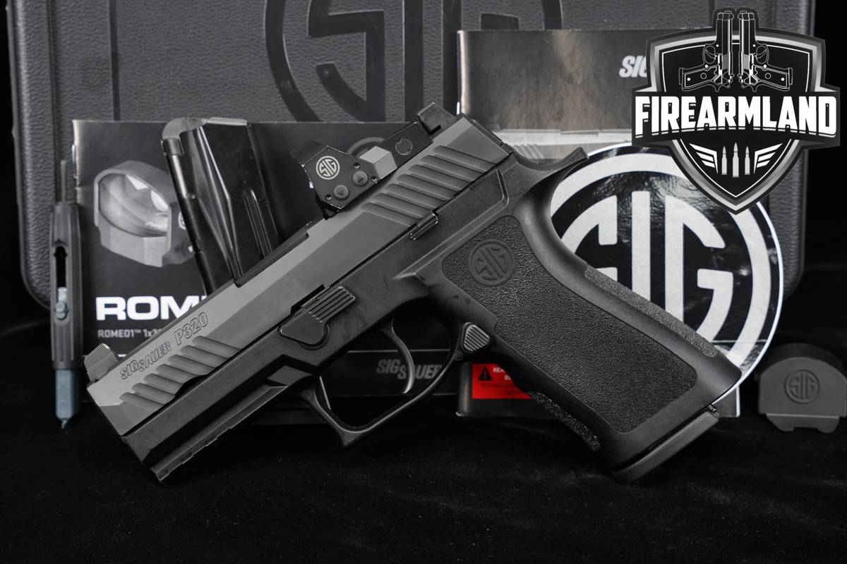 Sig Sauer P320 Compact RX 9mm 3.9 +2 MAGS, ORIG CASE, ROMEO1 RED DOT