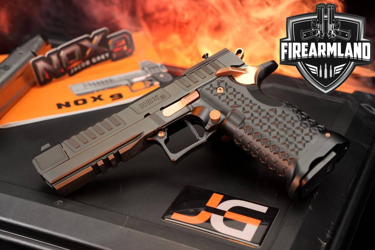 Jacob Grey NOX 9 9mm Optics-Ready 1911 2011 COMP +2 MAGS & ORIG CASE