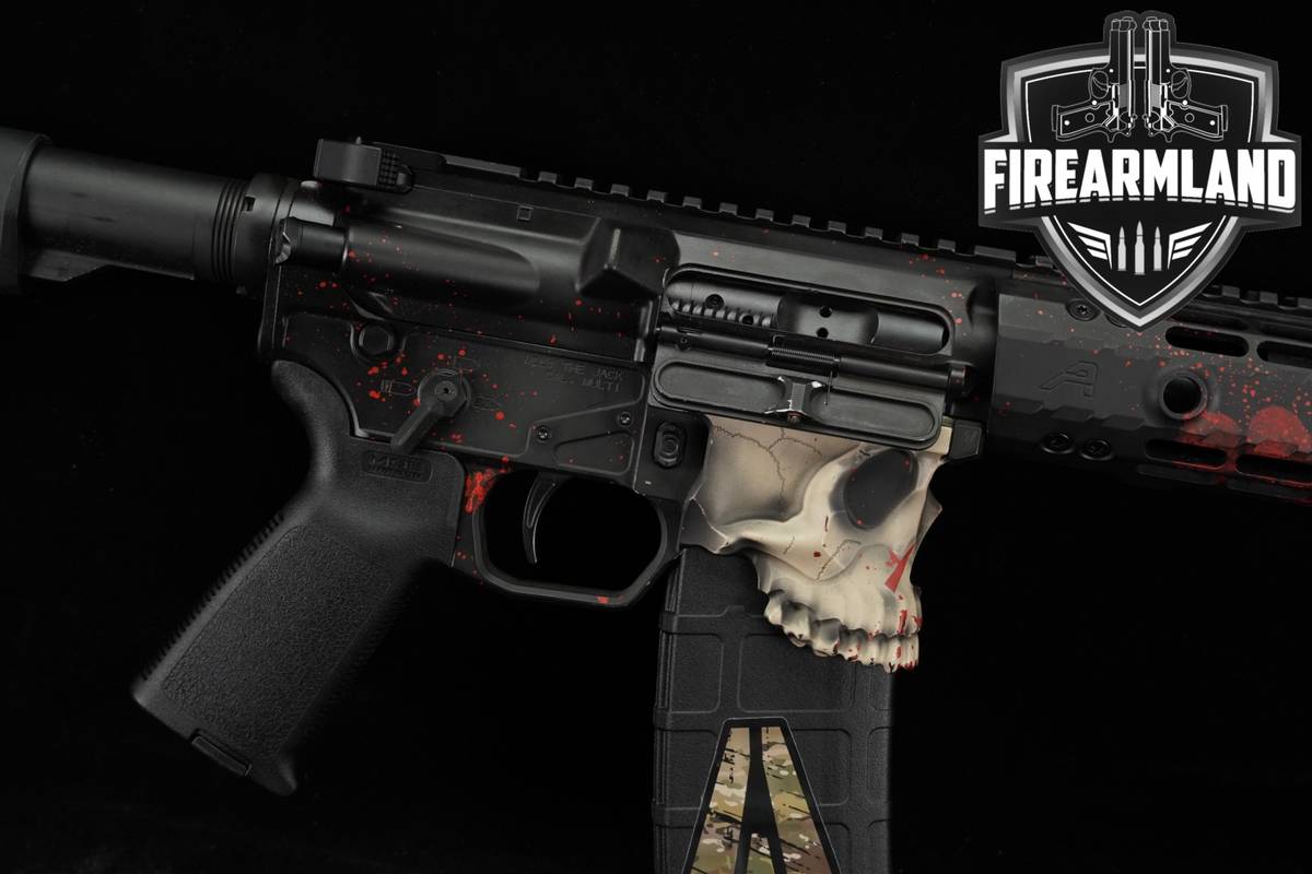 Sharps Bros The Jack 300 Blackout AR-15 AR15 PISTOL 5" Bone & Blood