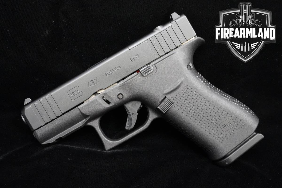 Glock 43X MOS 9mm Glock G43X G43 +2 MAGS, ORIG CASE & HOLSTER