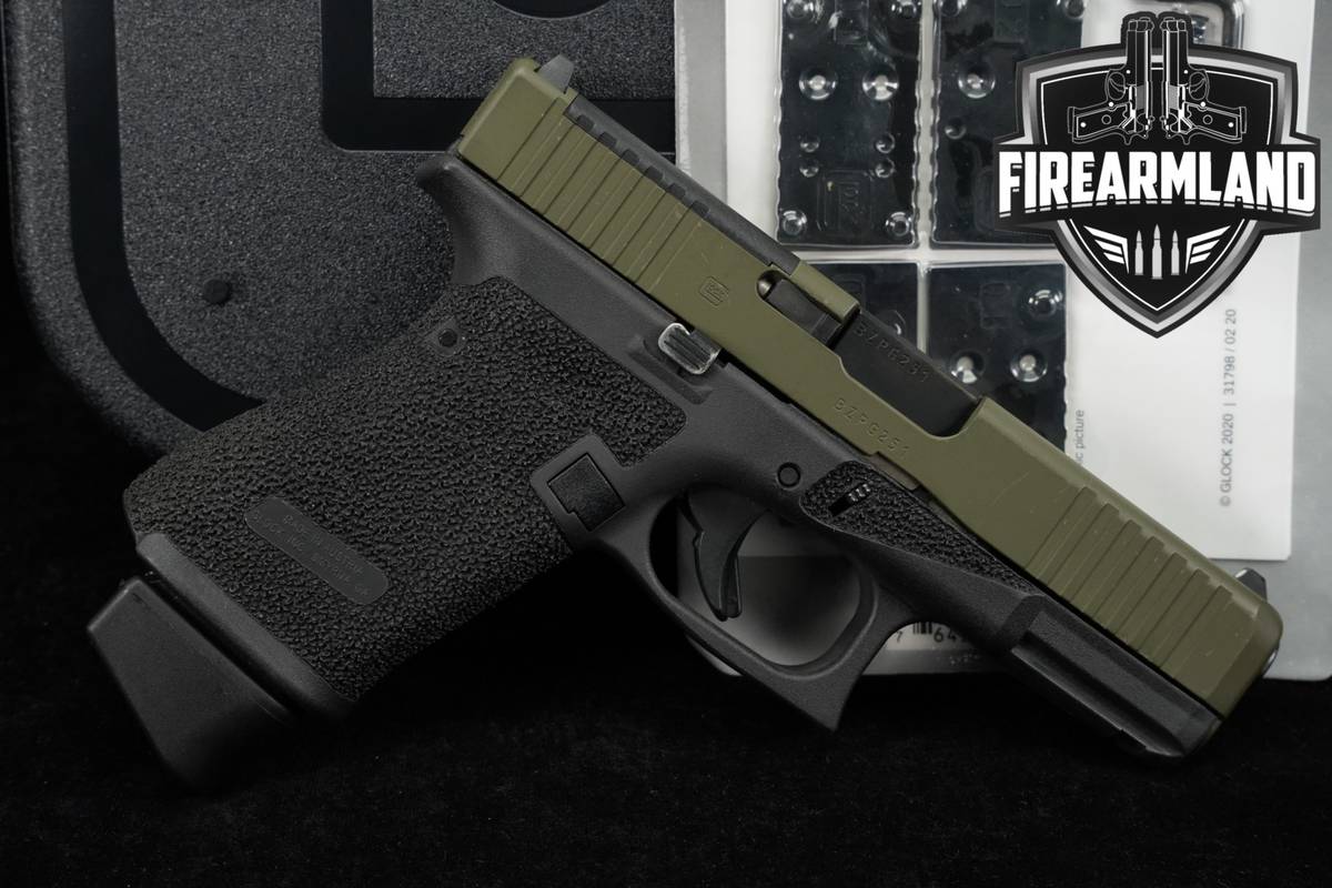 Glock 19 Gen5 MOS Front Serrations OLIVE GREEN G19 Gen 5 9mm +ORIG CASE