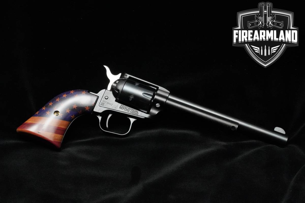 LIKE-NEW Heritage Manufacturing RR22B6GOLDUSA Golden US Flag 22LR 6.5"