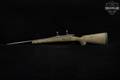 Remington Model Seven Custom Build, .250 Savage, E.R. Shaw Barrel, H-S Precision Stock .250 Savage Tan with Black Webbing in Very Good Condition Image 2