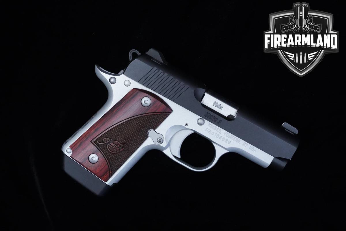 Kimber Micro 9 Rosewood Two Tone 9mm 3.15" Two-Tone Kimber-Micro +ORIG BOX