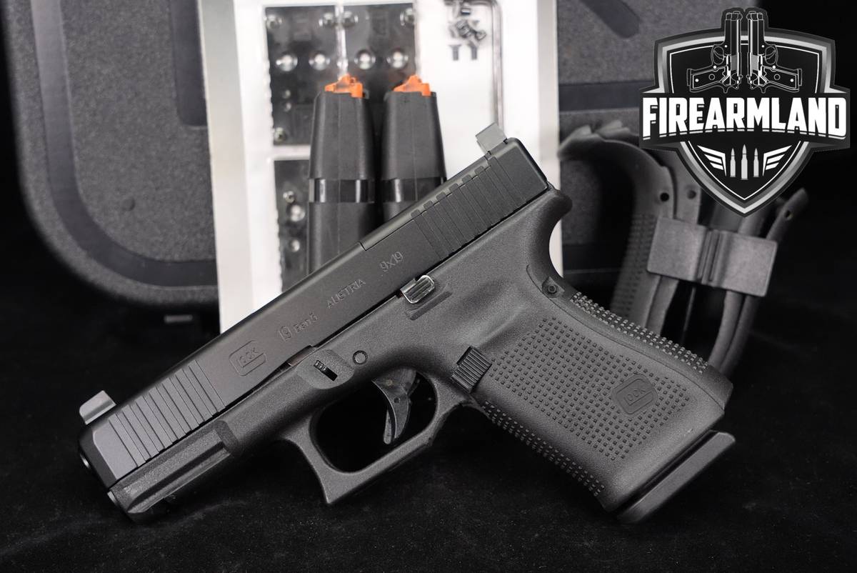 Glock 19 Gen5 MOS G19 Gen 5 9mm 4.02" +3 MAGS & ORIG CASE