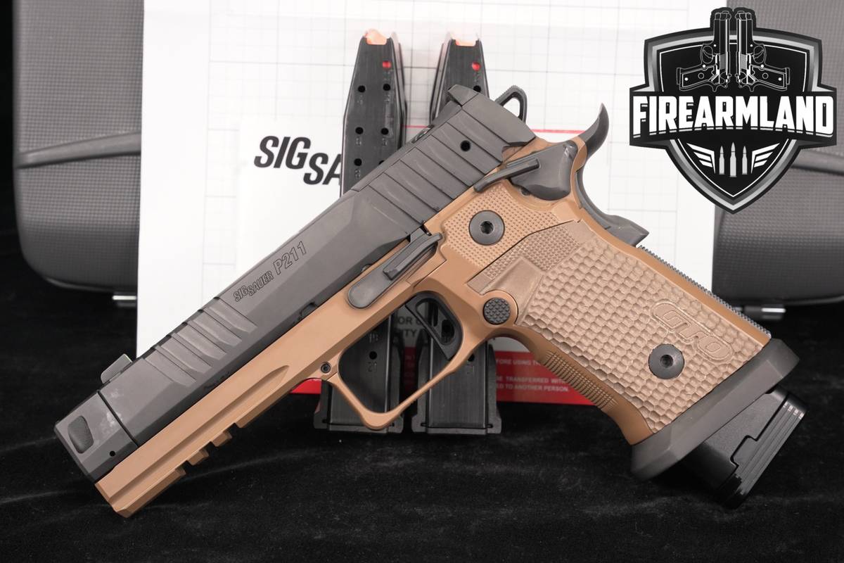 Sig Sauer P211 GTO Combat 9mm Optics-Ready P-211 +3 MAGS & ORIG CASE