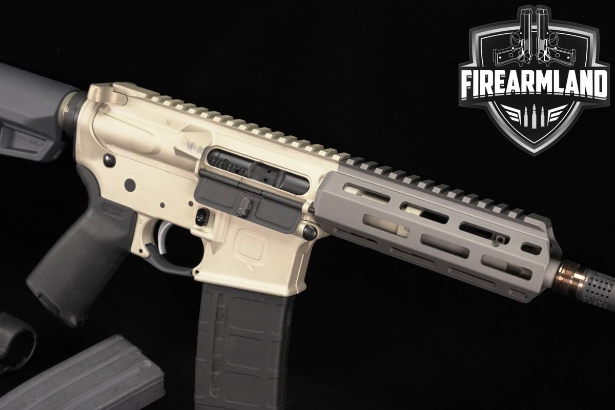 Q Sugar Weasel SBR 300 Blackout AR-15 AR15 7" Light Sand & Gray PDW +4 MAGS