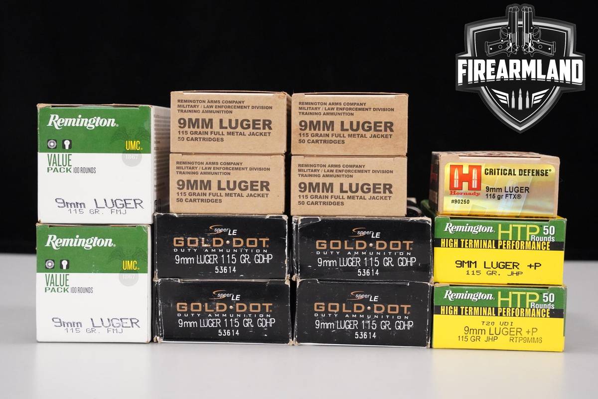 9mm Ammunition 9mm-Luger Ammo 725 ROUNDS