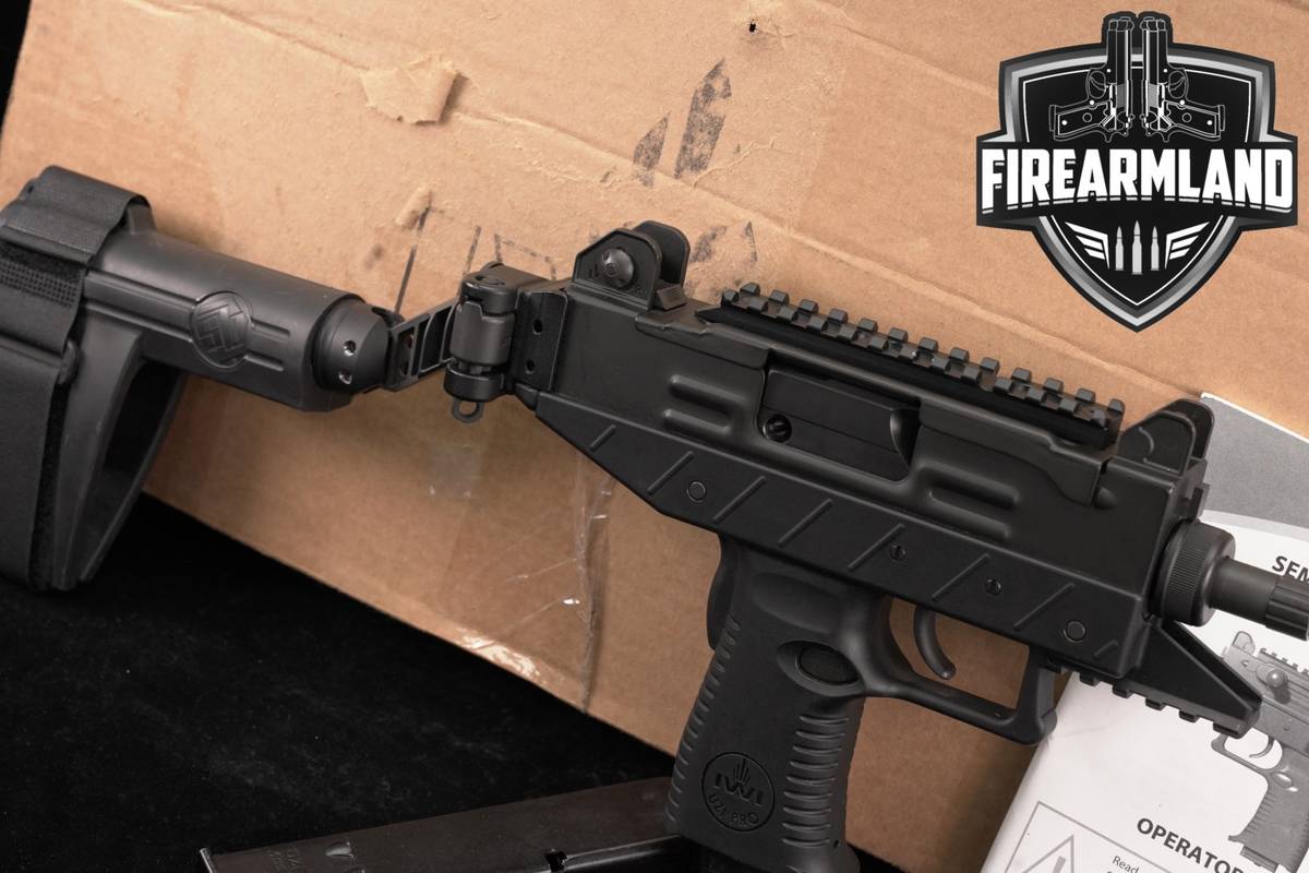 IWI UZI Pro Pistol 9mm 4.5" SIDE-FOLDER BRACE +2 MAGS & ORIG BOX