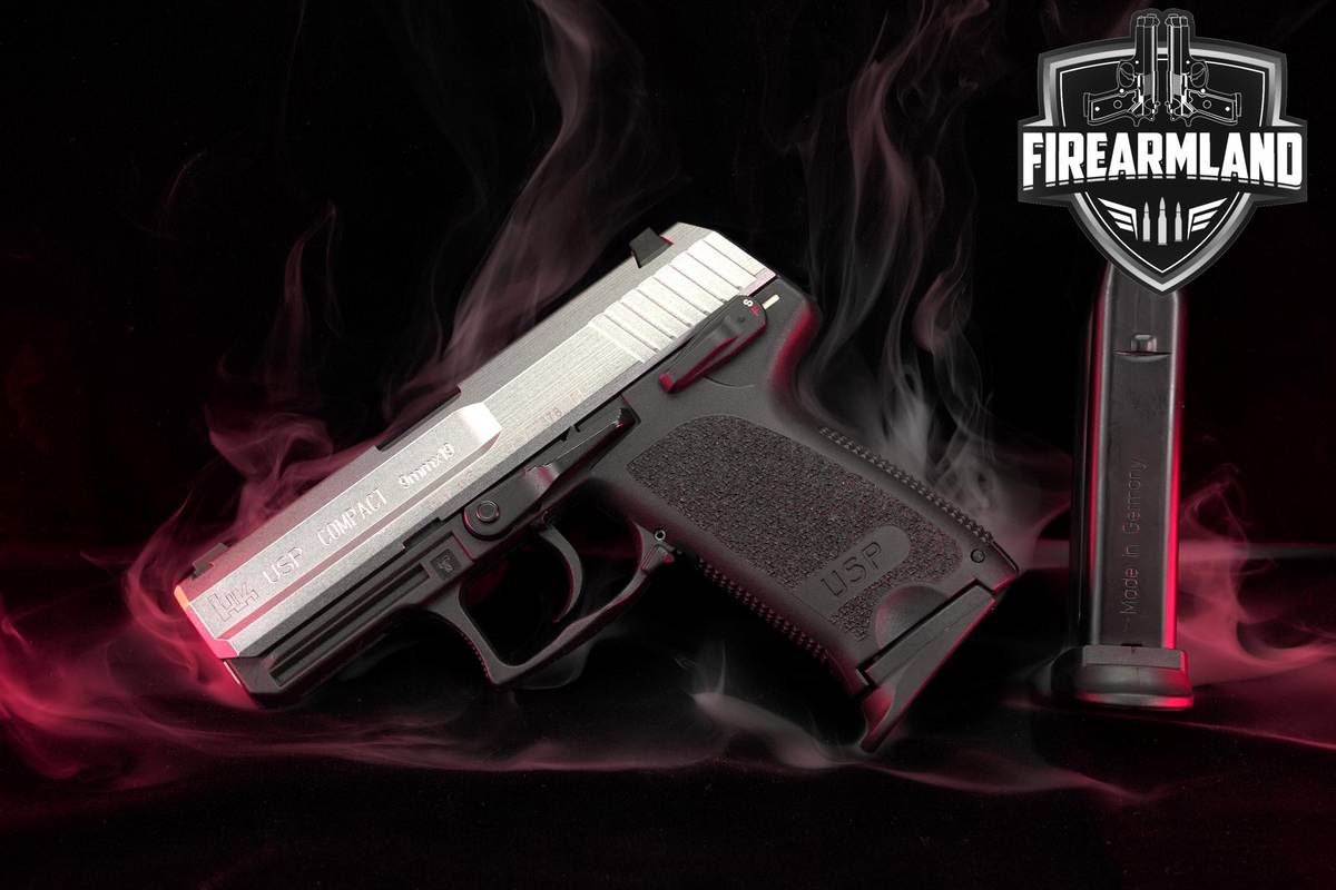 Heckler & Koch H&K HK USP Compact 9mm 3.58" Two-Tone Stainless USP9 +2 MAGS