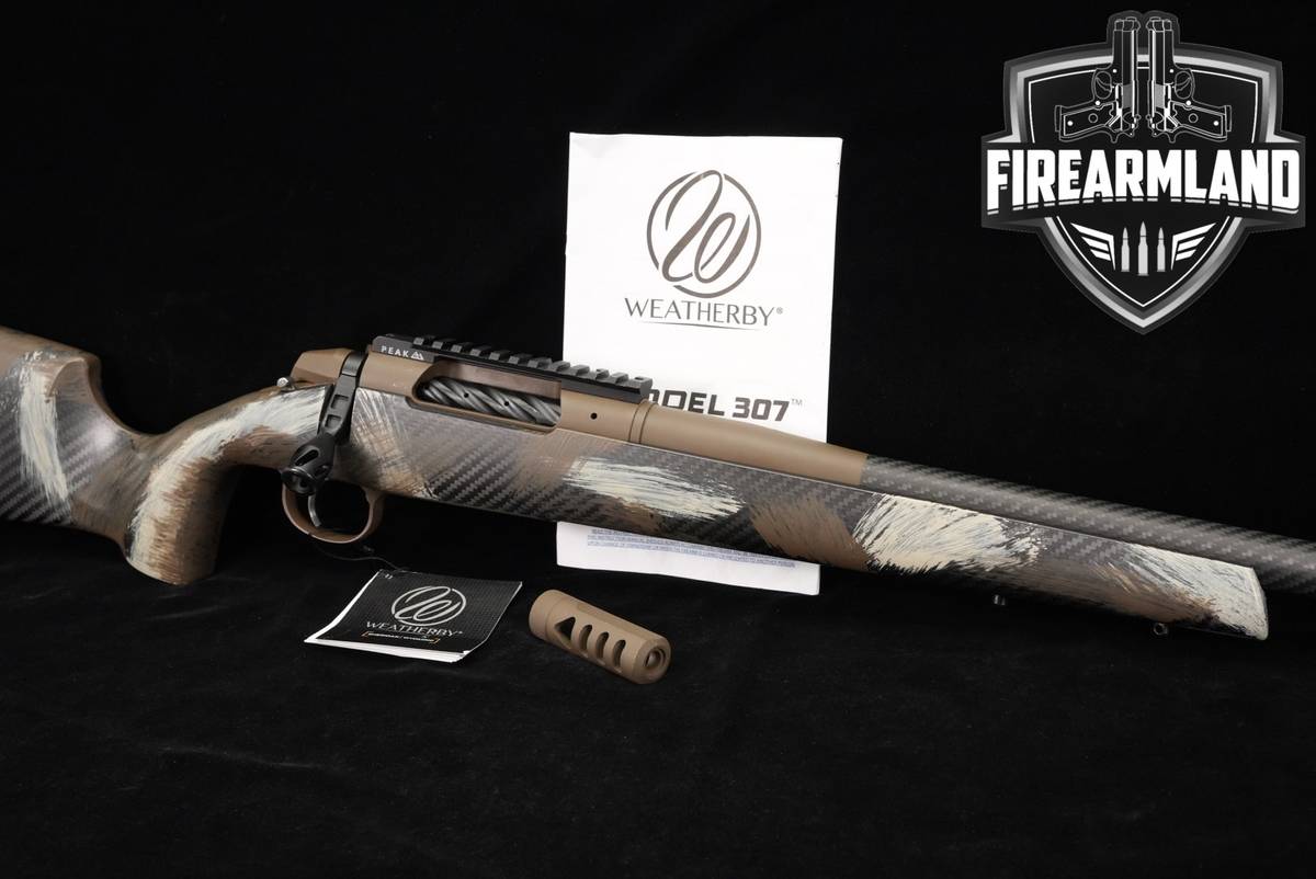 Weatherby Model 307 Alpine CT 6.5 PRC 22" Brown Cerakote & Camo +ORIG BOX
