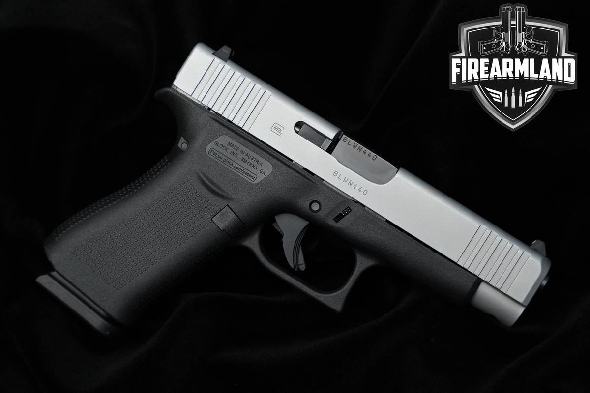 Glock 48 Gen5 9mm 4.17" nPVD 48 Glock G48 Gen-5 Silver Slide ORIG CASE
