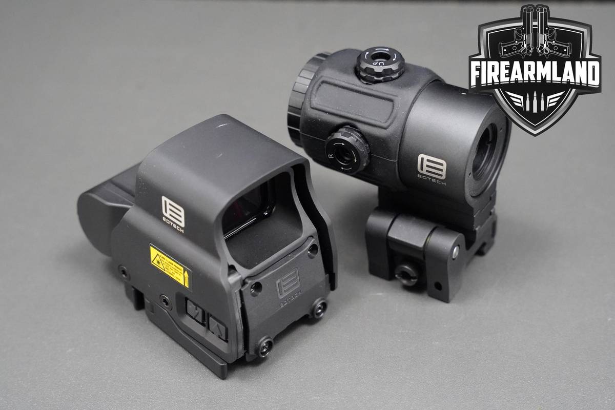 EOTECH EXPS2 HWS Red 1 MOA Dots 68 MOA Dot +G43 Magnifier Combo OPTIC