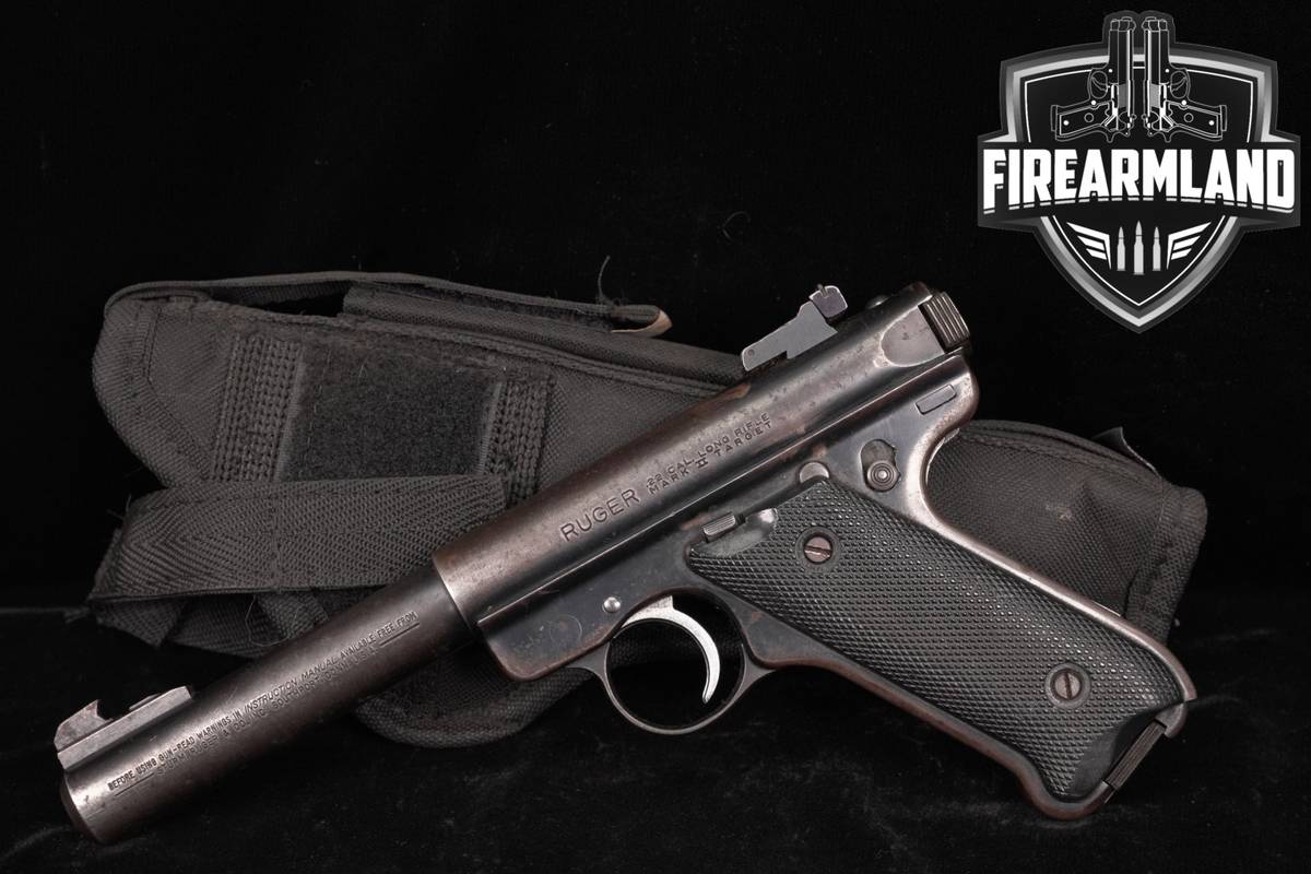Ruger Mark II Target 22LR 5.5" Blued MK 2 +HOLSTER