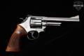1986 Smith & Wesson (S&W) Model 25-5 1955 Model Target Heavy Barrel .45 Colt Nickel Plated in Very Good Condition Image 3
