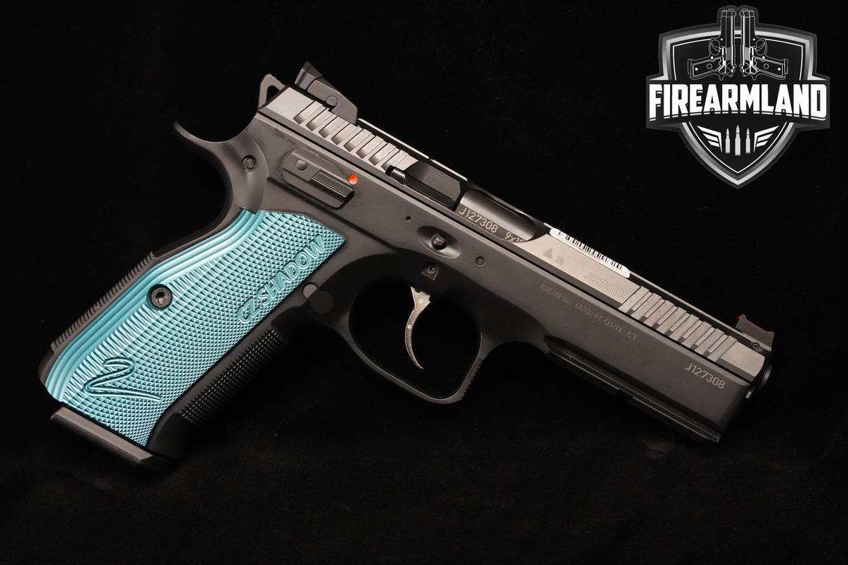 LIKE-NEW CZ Shadow 2 9mm 4.75" CZ CZ-75 Shadow-2 Blue +3 MAGS, ORIG CASE