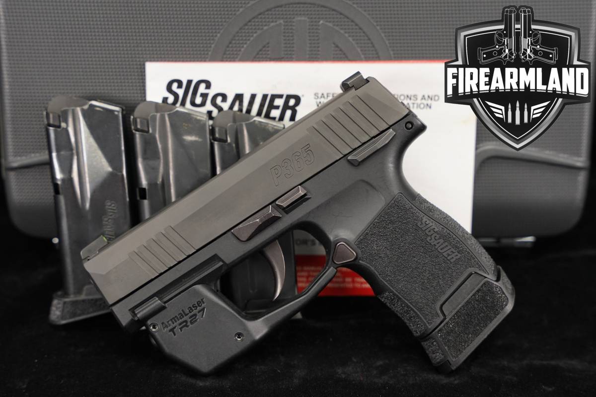 Sig Sauer P365 9mm 3.1 P 365 +4 MAGS, ORIG BOX, ARMALASER