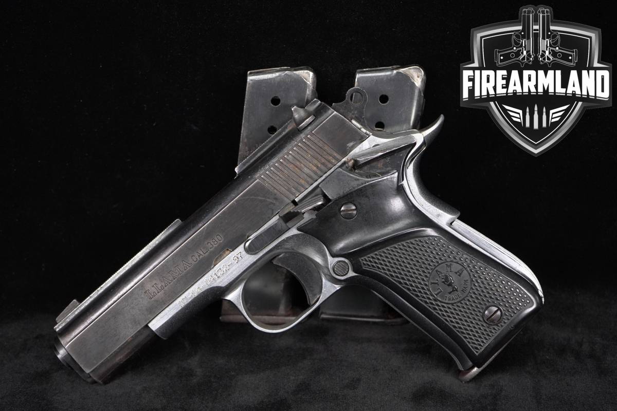 Llama Model III-A 380 ACP 3.7" SAO Blued +3 MAGS