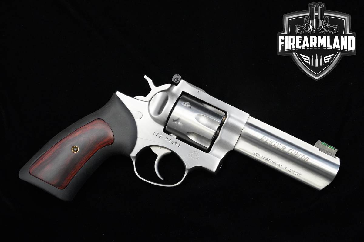 Ruger GP100 7-Shot 357 Magnum 4.20" Satin Stainless Ruger GP-100 +HOLSTER