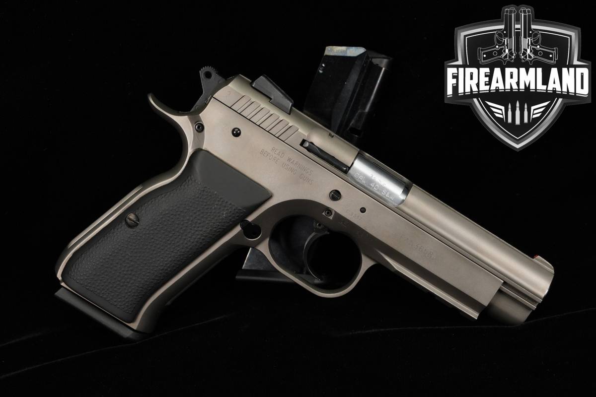 Tanfoglio Witness Steel Full-Size 40 S&W 4.5" ITALY +2 MAGS & ORIG CASE