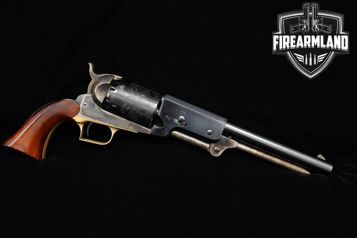 2003 A Uberti Colt Walker 44 BPM 9" M1847 Blued/Case Hardened/Brass