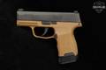 2021 Sig Sauer P365 9mm Luger Two-Tone Coyote Tan in Excellent Condition Image 4