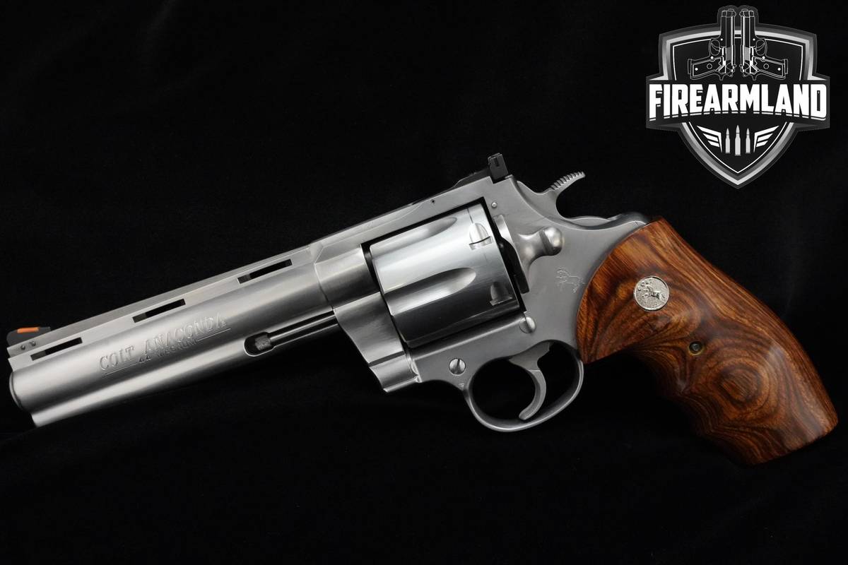 1991 Colt Anaconda 44 Magnum 6" Stainless Steel Colt VENT RIB DA/SA