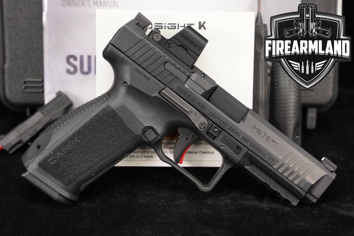 Canik METE SFT 9mm Optics-Ready 4.46 +ORIG CASE, OSIGHT OPTIC