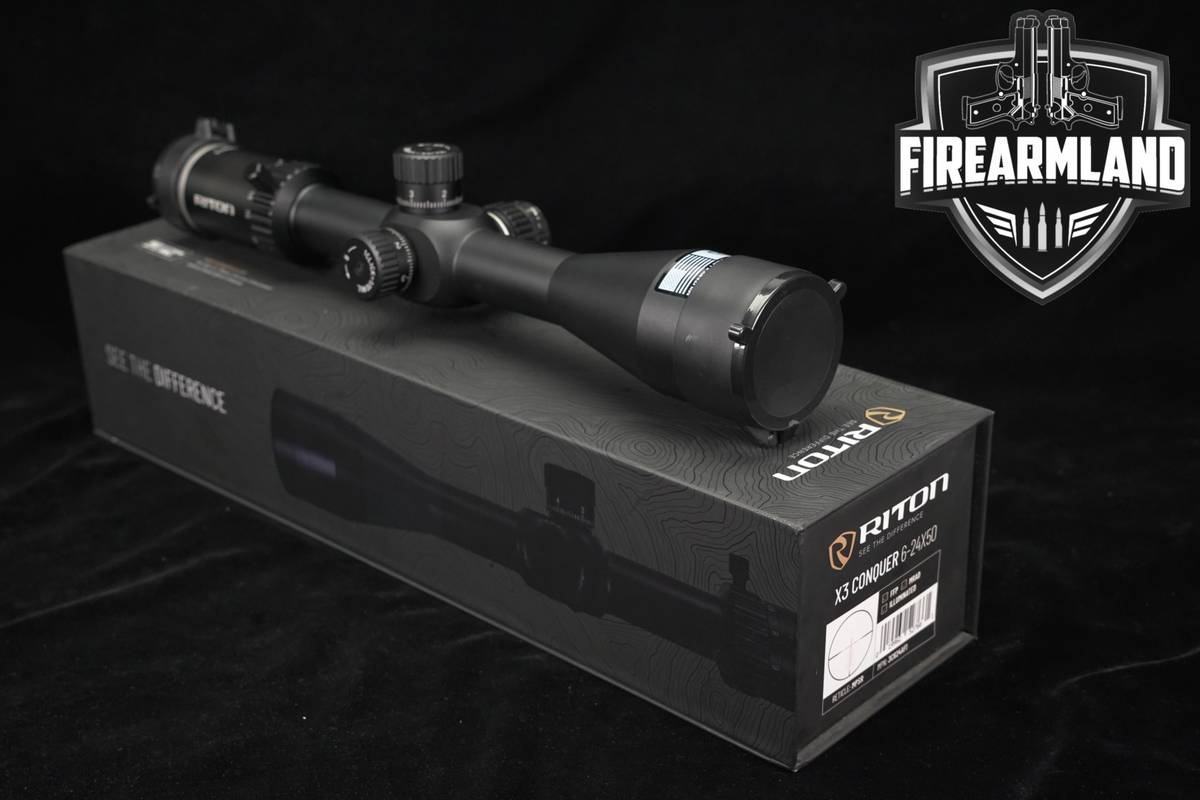 Riton Optics X3 Conqueror 6-24x50 FFP MRAD Illuminated Scope X-3 Conquerer