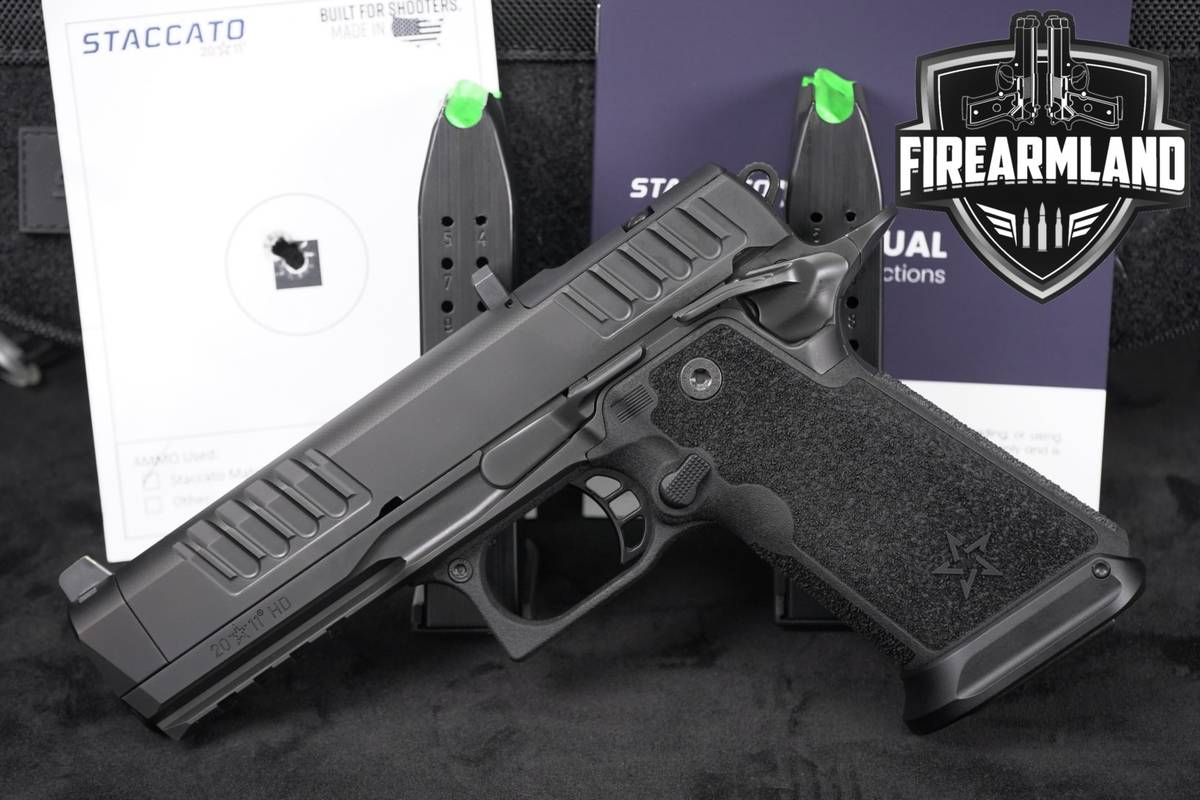 Staccato STI P4.5 HD 9mm 1911 4.5" Optics-Ready +RAIL +3 MAGS & ORIG CASE
