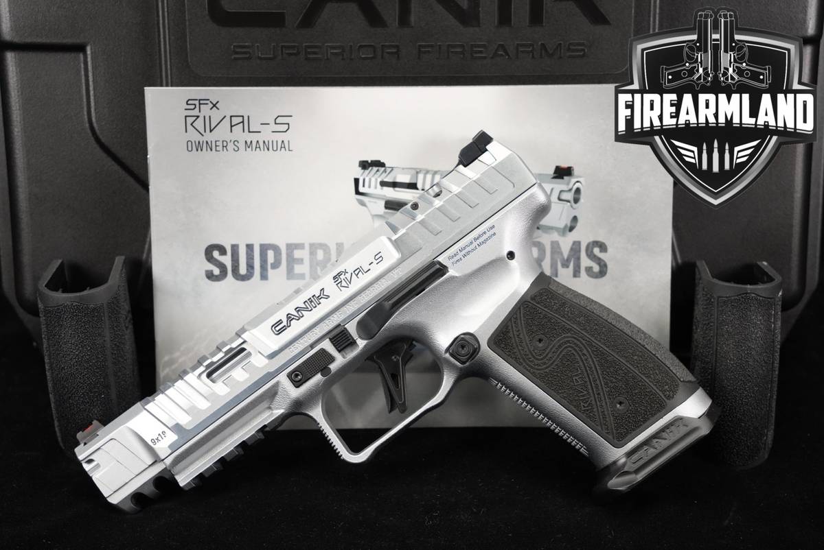 Canik SFx RIVAL-S 9mm Optics-Ready 5" Brushed Chrome +ORIG CASE
