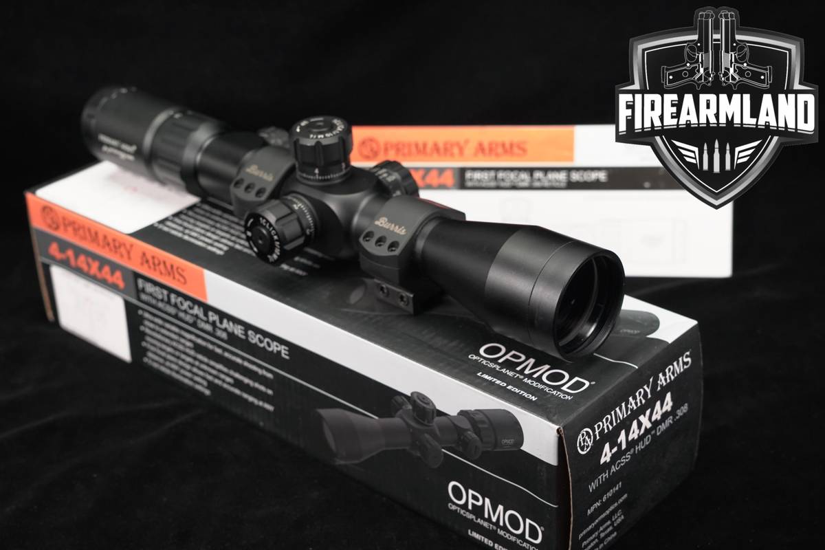 Primary Arms OPMOD 4-14x44mm Rifle Scope ACSS HUD DMR .308 Reticle MRAD