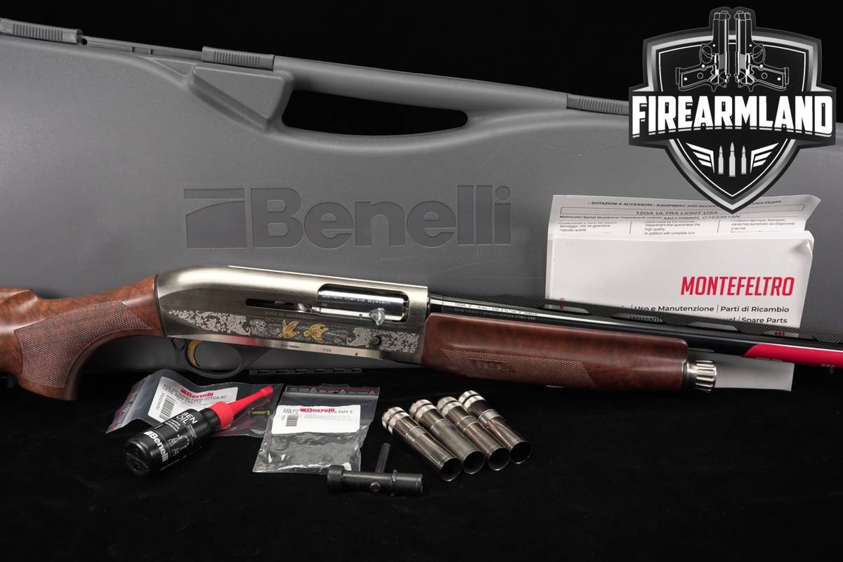 Benelli Montefeltro Silver Featherweight 12-Gauge 26" Trap-Skeet +ORIG CASE