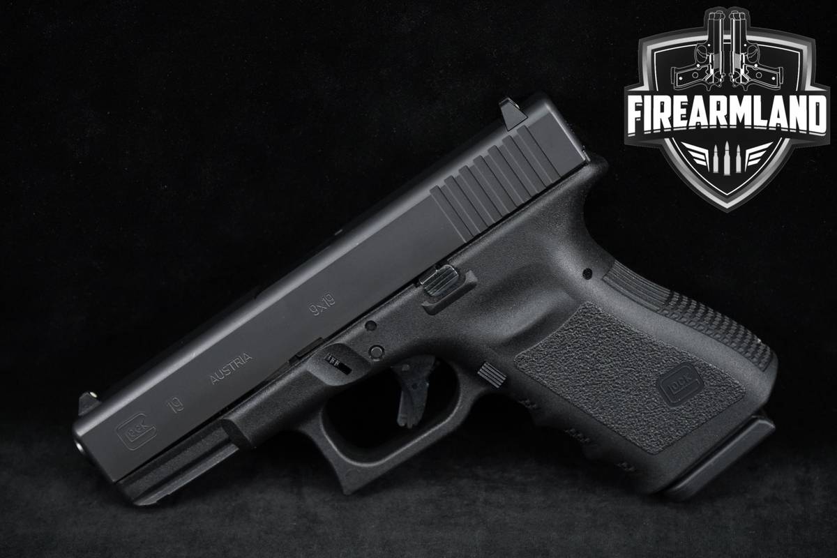 Glock 19 Gen 3 9mm 4.02" G19 Gen3 Duty Pistol+7 MAGS, ORIG CASE & HOLSTER