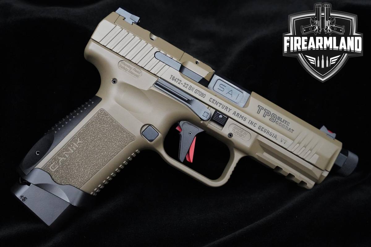 ORIG CASE Canik TP9 Elite Combat 9mm Turkey 18+1 THREADED FDE Pistol Canik