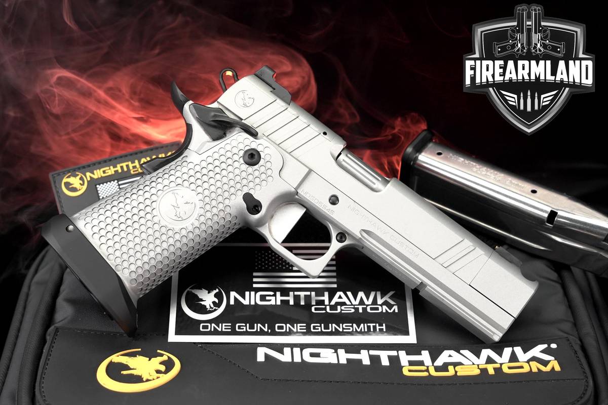Nighthawk Custom TRS Comp IOS 9mm 1911 Optic-Ready 2011 +2 MAGS & ORIG CASE
