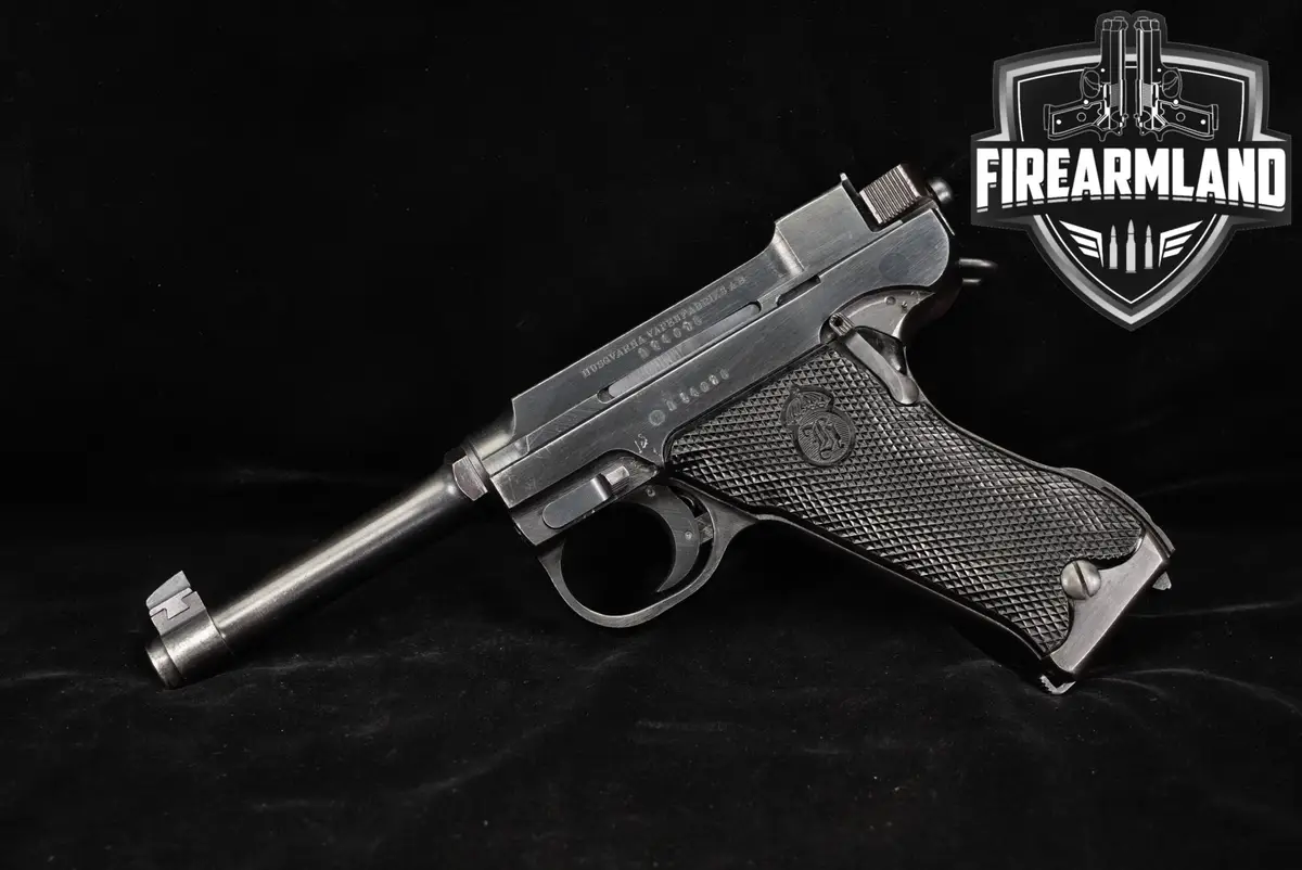 1946 Husqvarna Pistol M/40 Danish Police Contract (D-prefix) 9mm M40 M-40
