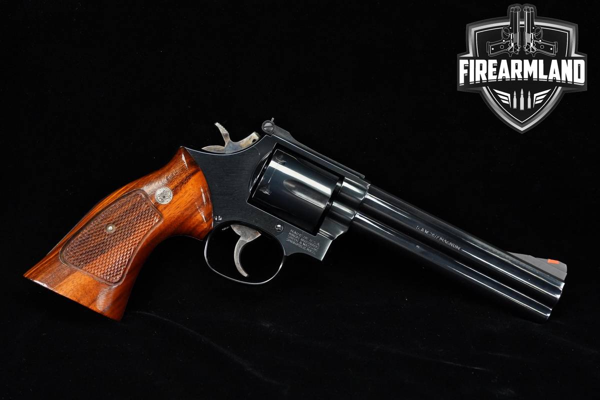 1986 Smith & Wesson S&W Model 586 357 Distinguished Combat Magnum 6" Blued