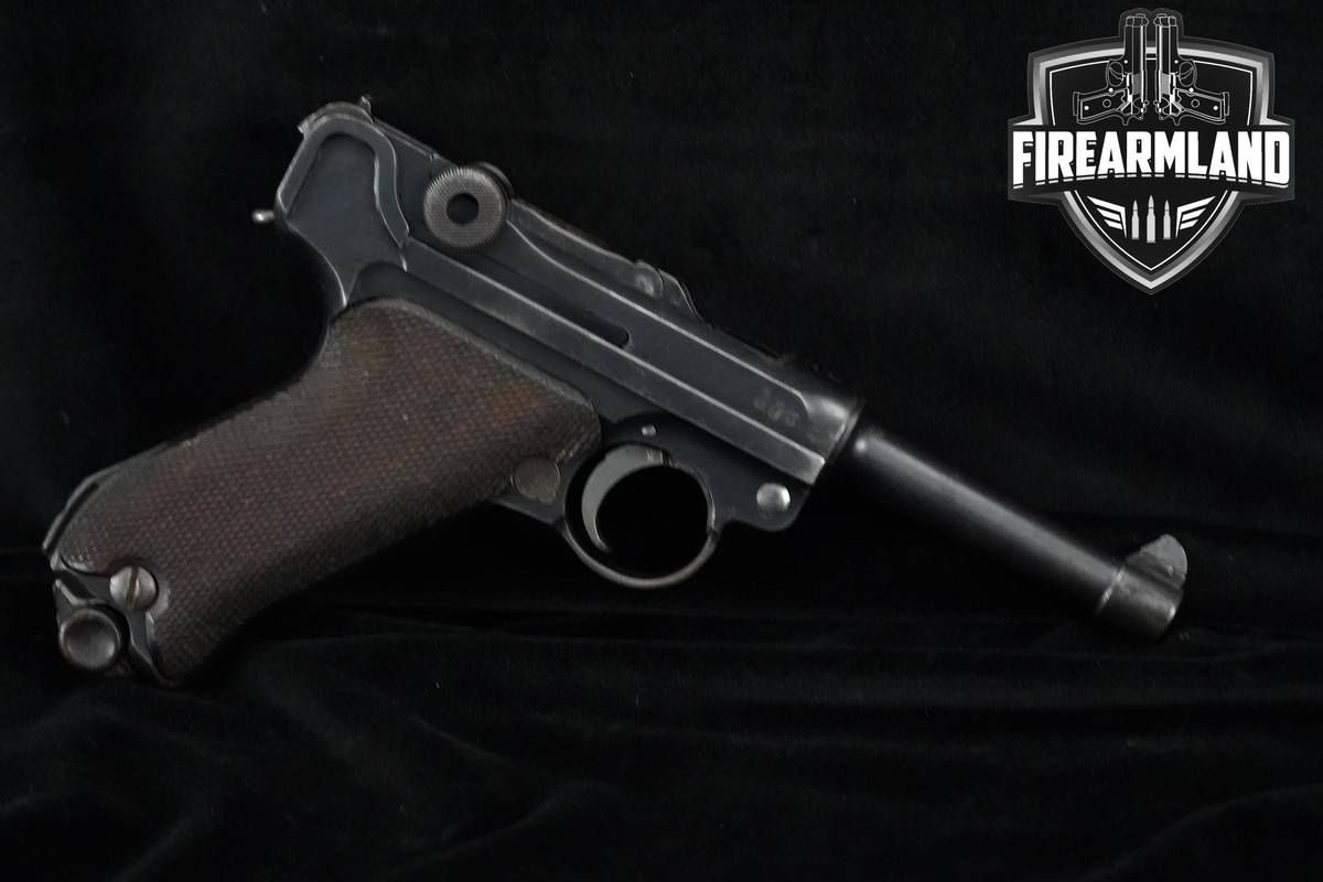 1917/1920 Erfurt P.08 Luger Double Date Police Reissue 9mm 4" Blued Erfurt