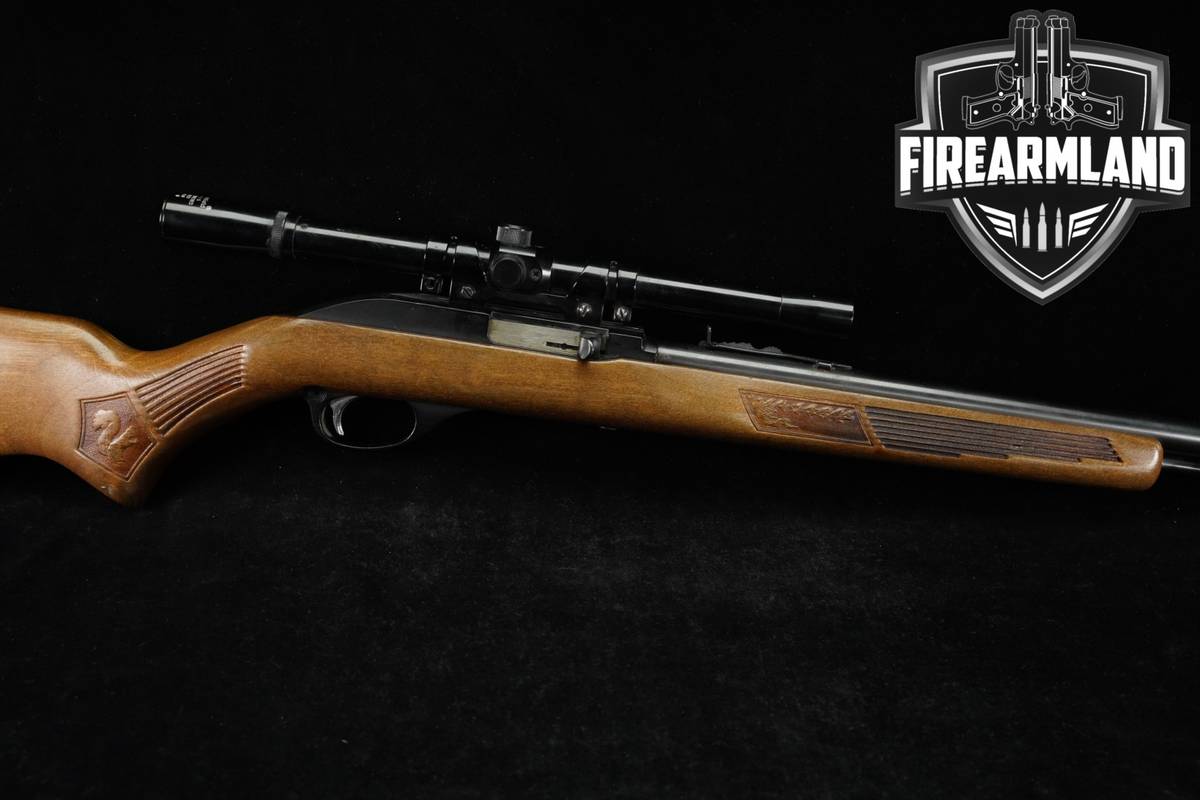 1970s Marlin Model 60 Glenfield 22LR 22" Blued & Hardwood Early Long-Tube