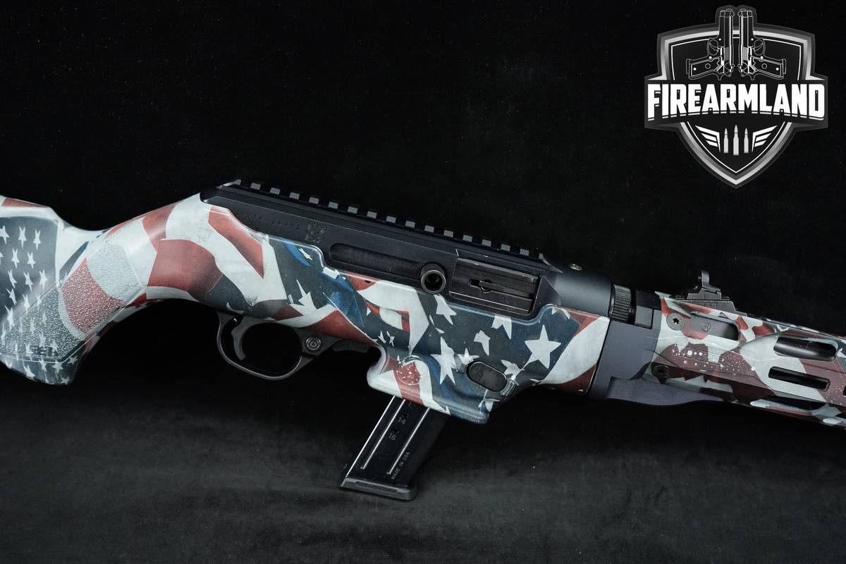 LIMITED EDITION Ruger PC Carbine American Flag Camo 9mm 16.12" Takedown PCC