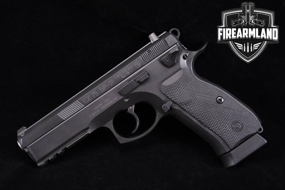 CZ 75 SP-01 Tactical 9mm 4.6" Black Polycoat SP01 +2 MAGS
