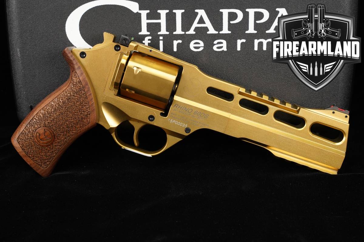 Chiappa Firearms Rhino 60DS GOLD PVD 357 Magnum 6" DA/SA 60-DS +ORIG CASE