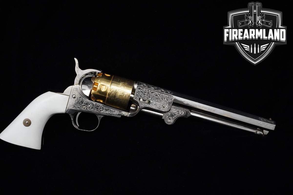 1998 F.lli Pietta Model 1851 Colt Navy 44 BPM Steel/Gold Plated 1851 Navy
