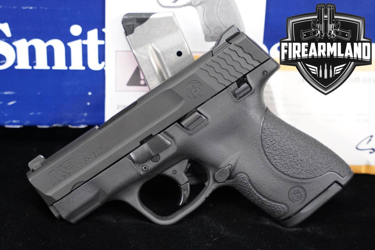 Smith & Wesson M&P40 Shield Gen-1 Thumb Safety 40-S&W +ORIG CASE & 2 MAGS